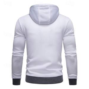 เสื้อฮู้ดผ้าไหมสำหรับผู้ชายผ้าฟลีซผ้าฝ้าย100% พิมพ์โลโก้หน้าจอแบบกำหนดเองขนาด6XL - Product Image 6