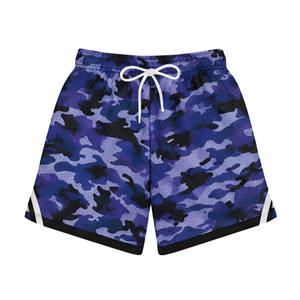 Shorts en maille décontractés pour hommes de haute qualité, service OEM, nouveau design tendance, impression par sublimation de logo, séchage rapide, léger, 100% - Product Image 1