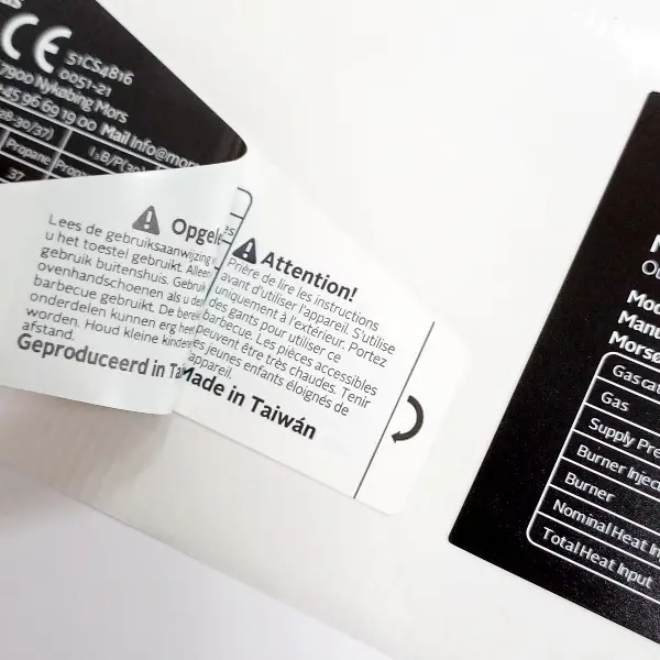Custom peel off labels