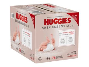 Couches pour bébé Huggies Skin Essentials Douces, respirantes et douces pour les peaux sensibles - Product Image 6
