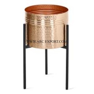 Gardening Copper Polished Metal <b>Planter</b> and Pots Hammered Designer Round Shape Different Sizes Luxurious Stylish <b>Planters</b> Pots - Product Image 3