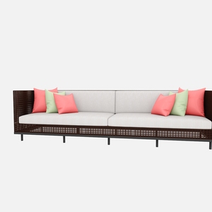 FOUR SEATER <b>SOFA</b> WITH <b>CUSHION</b> (LCO/003/008) - Product Image 3