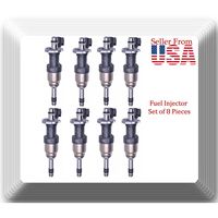 Ensemble de 8 injecteurs de carburant OEM # 12668390 Compatible avec : Chevrolet GMC V6 4.3L V8 5.3L 2014-2018