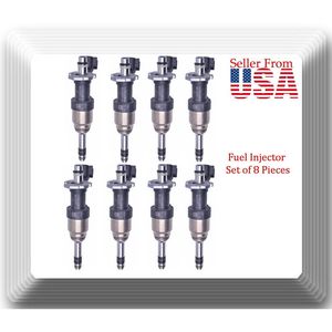Juego de 8 inyectores de combustible OEM # 12668390 Compatible con: Chevrolet GMC V6 4.3L V8 5.3L 2014-2018 - Product Image 2