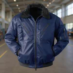 4-in-1 Navy <b>Pilot</b> <b>Jacket</b> STERSUND Workwear with Multiple Uses Inspired by Norway - Product Image 3