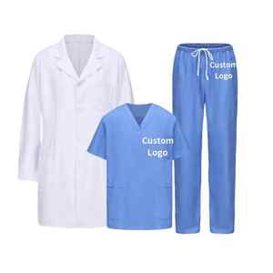 Scrubs tricotés en rayonne Spandex de haute qualité pour femmes hommes uniformes d'infirmière pour les professionnels de la santé gommages hospitaliers pour les médecins - Product Image 5