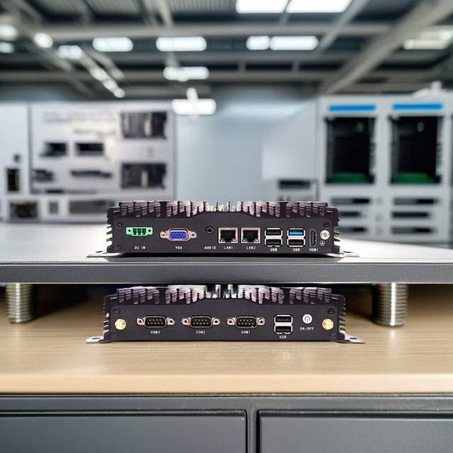 CESIPC Fanless Din Rail Embedded Industrial PC Computer 2LAN 6USB 3RS232 Mini Pc Industrial Linux Window