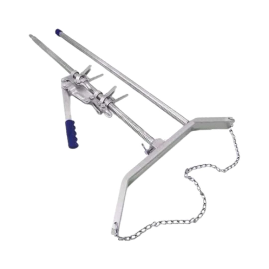 Medic Instrument 3 Pcs Ratchet Calf Puller Cow Bull Veterinary Instruments OB Handle with 60 Inch Chain Cattle Delivery Set