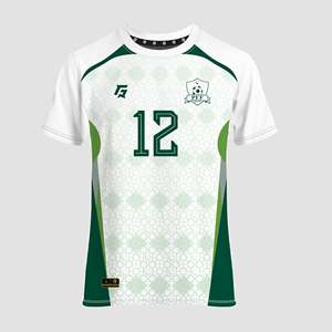Uniforme de Visitante Personalizado PFF 2025, Camiseta Transpirable de Poliéster Blanco, Pantalón Corto en Talla XL, Número y Patrón Impresos por Sublimación - Product Image 1