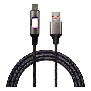 Cle USB <b>Type</b>-<b>C</b> <b>Fast</b> <b>Charging</b> Data Transfer 1m LED Light - Assorted Colors - Product Image 3