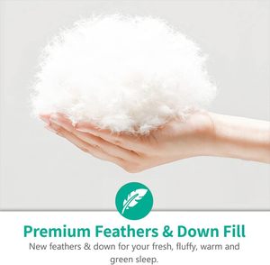 Couette en <span class=keywords><strong>duvet</strong></span> de plumes <span class=keywords><strong>d</strong></span>'<span class=keywords><strong>oie</strong></span> toutes saisons-100% coton biologique - Product Image 3