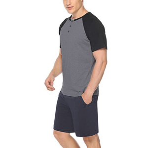 Ensemble t-shirt et short pour hommes respirant de qualité supérieure ensemble d'été pour hommes à manches courtes confortable à bas prix ensemble d'été respirant - Product Image 5