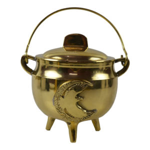 Caldero de latón con diseño de águila, quemador de incienso difuminado, Color negro redondo, decoración del hogar para interiores/exteriores, uso aromático - Product Image 1