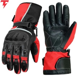 Wholesale Premium Leather Biker <b>Gloves</b> Touchscreen Eco-Friendly <b>Fur</b> Lined Four Seasons Use for Online Biker Leather <b>Gloves</b> - Product Image 1