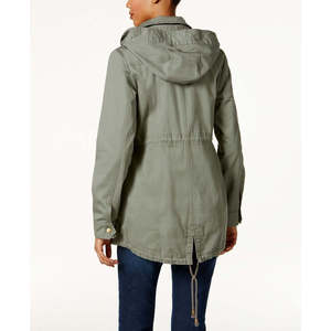 Giacca Bomber Reversibile da Donna Style & Co, Taglia Media, in Cotone con Cappuccio, Traspirante, in Velluto a Coste e Raso per l'Autunno - Product Image 2