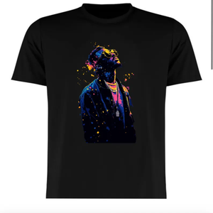 T-shirts pour hommes 100% coton Hip Hop Portrait Art Design respirant léger imprimé T-shirts pour hommes motif tissu tricoté 210 grammes - Product Image 3