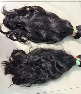 Cheveux humains bruts alignés sur les cuticules directement du sud de l'Inde cheveux bouclés profonds ondulés naturels doux et épais de haute qualité - Product Image 1