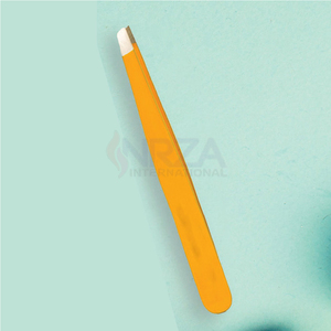 Pince à sourcils professionnelle antistatique inclinée en acier inoxydable personnalisée pour une utilisation en beauté couleur noire - Product Image 6