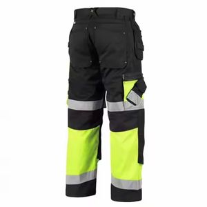Men's <b>High</b> Quality Hi <b>Vis</b> Winter <b>Work</b> <b>Trousers</b> Water-Proof Reflective Polyester Workwear with Multi-Pockets & Customizable Logo - Product Image 3