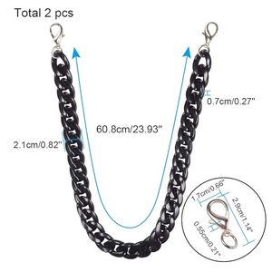 Ideas para combinar collares y estilo creativo. Cadena de eslabones de resina, perfecta para combinar con pulseras y collares al precio más bajo. - Product Image 3