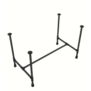 CBPP005 Pieds de table et de mobilier robustes de style industriel en tuyaux de fer filetés de 70x120x73cm pour canapés d'hôpitaux - Product Image 3