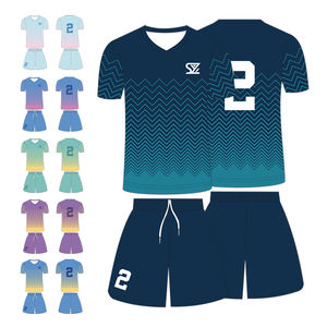 เสื้อเจอร์ซีย์ฟุตบอลระบายอากาศได้ดีเสื้อฟุตบอลออกแบบได้ตามต้องการมีโลโก้ออกแบบได้ตามต้องการ - Product Image 4