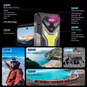 New 5g Ai điện thoại gồ ghề ulefone armor 34 Pro 25500mAh 32GB + 512GB được xây dựng trong máy chiếu 120Hz 6.95 "NFC điện thoại di động - Product Image 3