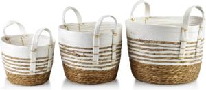 Nouveau panier de rangement en jacinthe d'eau panier tissé personnaliser la taille pour l'organisation de la maison - Product Image 4