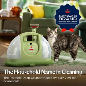 Limpiador de Alfombras y Tapicería Portátil Multiusos para Auto y Vehículos con Herramientas Especiales Exclusivas Verde 1400B - Product Image 6
