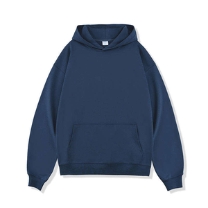Pull-over à capuche en coton éponge français de haute qualité pour hommes sweat-shirt surdimensionné personnalisé lavé à la pierre pour l'hiver brodé - Product Image 6