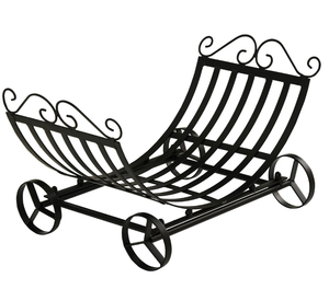 Accueil Artisanat Exportations Bûches Décoratives Panier De Stockage À La Main Artisanat En Métal Porte-Bûches Extérieur Et Intérieur Vente Chaude 2025 - Product Image 6