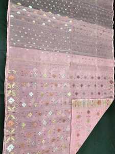 Exclusivo Deshi Dhakai Jamdani Sharee precio barato para las mujeres JAMDANI tela azul rojo verde cielo azul de Bangladesh - Product Image 5