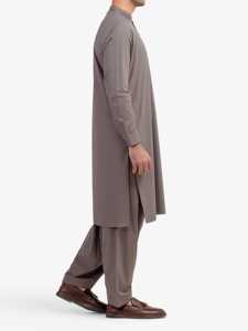 ชุดเสื้อผ้าชาลวาร์ คามีซ แบบลำลองน้ำหนักเบาสำหรับผู้ชายชาวปากีสถาน ชุดอิสลามแบบดั้งเดิมสำหรับใส่ในฤดูร้อน ใส่ประจำวันและใส่ละหมาด - Product Image 4