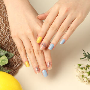 ShineB Easy Self Drawing Art 3D Gel Nail Stickers #45763 Color amarillo Spring Style Hecho en Corea-OEM/ODM - Product Image 3