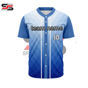 Camiseta de Béisbol de Manga Corta para Hombre, Personalizada al por Mayor, 100% Poliéster, Transpirable, de Secado Rápido, con Impresión por Sublimación Completa, Ligera - Product Image 3
