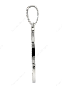 Lujo personalizado 925 plata esterlina Iced Moissanite colgante collares chapado en oro blanco para hombres para fiestas precio al por mayor - Product Image 4