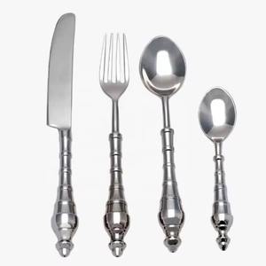 Cubiertos de cocina antiguos reales Cubiertos de hotel Mango grueso Cubiertos de acero inoxidable Regalos de inauguración de la casa - Product Image 1