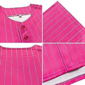 Maillots de baseball à manches courtes et vêtements de baseball et de softball en polyester de haute qualité maillots pour adultes respirants à séchage rapide - Product Image 5