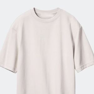 AIRism 100% coton unisexe t-shirt hommes grand et grand 100% coton sonnerie col rond manches courtes T-Shirts Streetwear Baggy t-shirt - Product Image 3