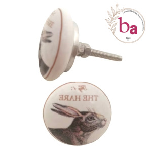 Muebles modernos de lujo europeos, cajón de conejo, perillas de cerámica para niños, tirador de manija para dormitorio, armario, cocina, uso de tocador - Product Image 4