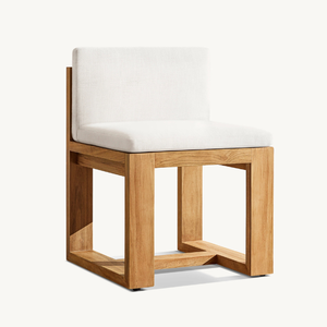 Single <b>sofa</b> chair made of strong teak wood, modern design, suitable for outdoor use, equipped with soft <b>foam</b> - Product Image 3