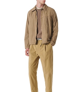 Veste en jean de travail vintage personnalisée pour hommes hiver col en toile extérieur fermeture éclair broderie décoration lettre motif - Product Image 4