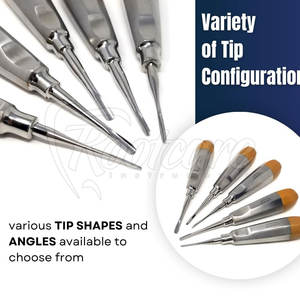 ชุดอุปกรณ์ยกโคนฟันคุณภาพพรีเมียม พร้อมหัวทอง ชุดอุปกรณ์ยกโคนฟันสแตนเลส ขายดี ชุดอุปกรณ์ยกโคนฟัน - Product Image 5