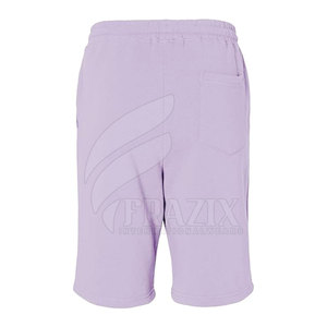 Shorts en molleton de coton pour homme, style urbain, personnalisables, motif uni, taille élastique mi-haute, séchage rapide, respirant, léger - Product Image 4
