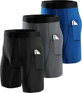 Pantalones Cortos de Compresión Unisex Transpirables, Ropa Deportiva de Verano, Alta Elasticidad, Ligeros, de Secado Rápido, Spandex/Poliéster de Alta Calidad, MMA - Product Image 1