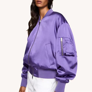 Diseña Tu Propia Chaqueta Bomber de Invierno para Mujer - Ecológica, Resistente al Viento, Colores y Tallas Personalizadas, Poliéster de Alta Calidad al por Mayor - Product Image 1