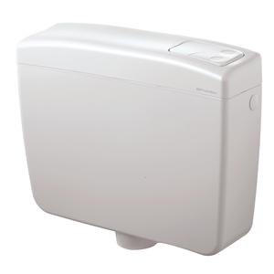 Citerne de toilettes Maxima 2 - Réservoir moderne à double chasse en plastique ABS pour salle de bain et hôtel - Product Image 1