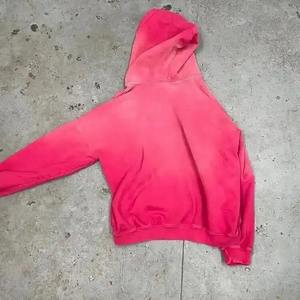 Sweat à capuche pour homme de haute qualité, en tissu solide délavé à l'acide, écologique, chaud pour l'hiver, léger, surdimensionné, séchage rapide, respirant, avec logo personnalisé, dernière collection - Product Image 5