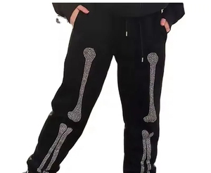 Top Trending Impreso Invierno Transpirable Hombres Rhinestone Chándal Diseño personalizado Secado rápido Suave Alta calidad 100% Algodón - Product Image 3