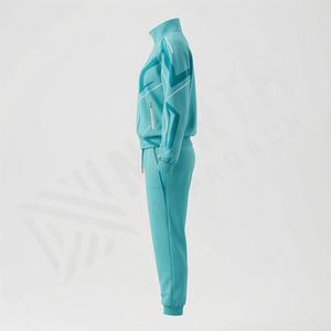 Conjuntos Deportivos de Felpa de Algodón Puro para Mujer, Elegantes, con Etiqueta de Logotipo Personalizable, de Alta Calidad, Suaves y Cálidos para Gimnasio - Product Image 3